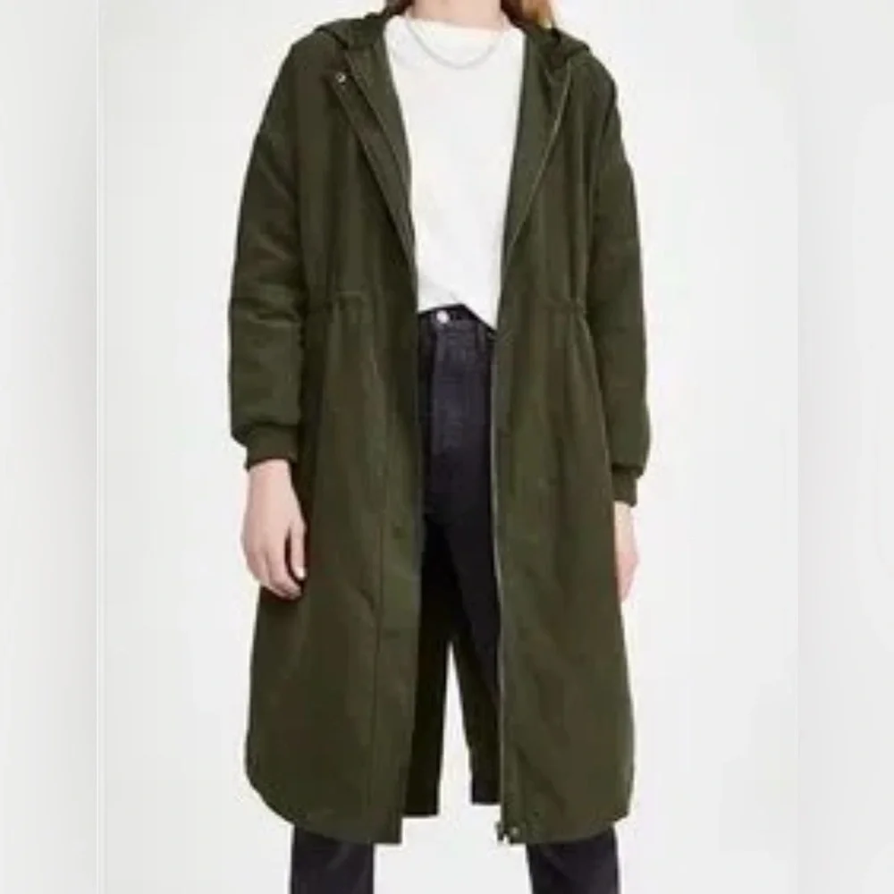 BB Dakota Catch Me Outside Dark Green Utility Jacket/Coat Sz M